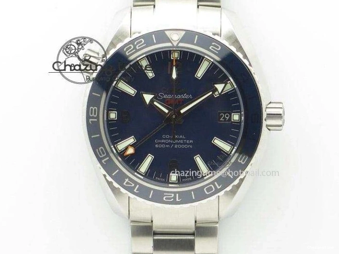 0514 Fashionable De Ville Prestige Real Power Reserve SS TW 1:1 Best Edition White Dial Blue Markers On Leather Strap A 8094